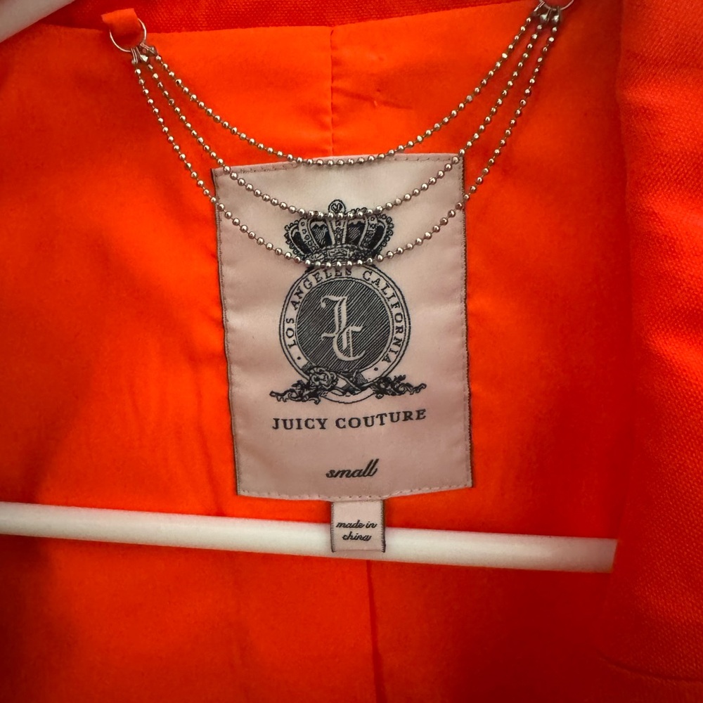 Juicy Couture Orange Chain-Trim Jacket